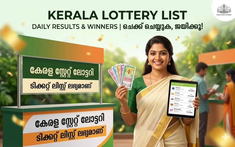 kerala lottery list at Fastwinclub App featured image